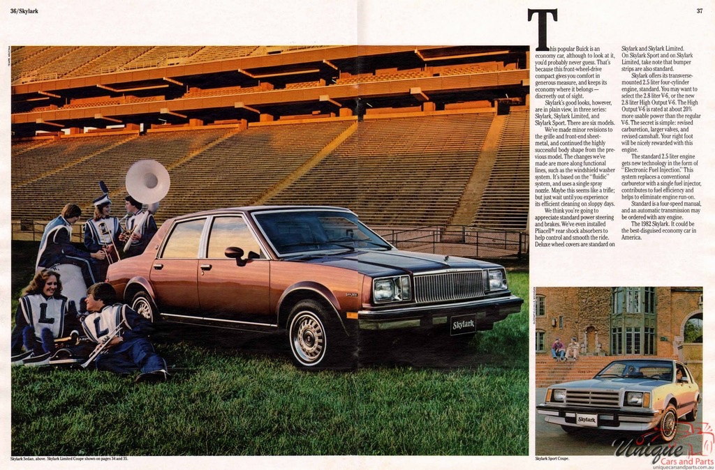 1982 Buick Prestige Full-Line All Models Brochure Page 1